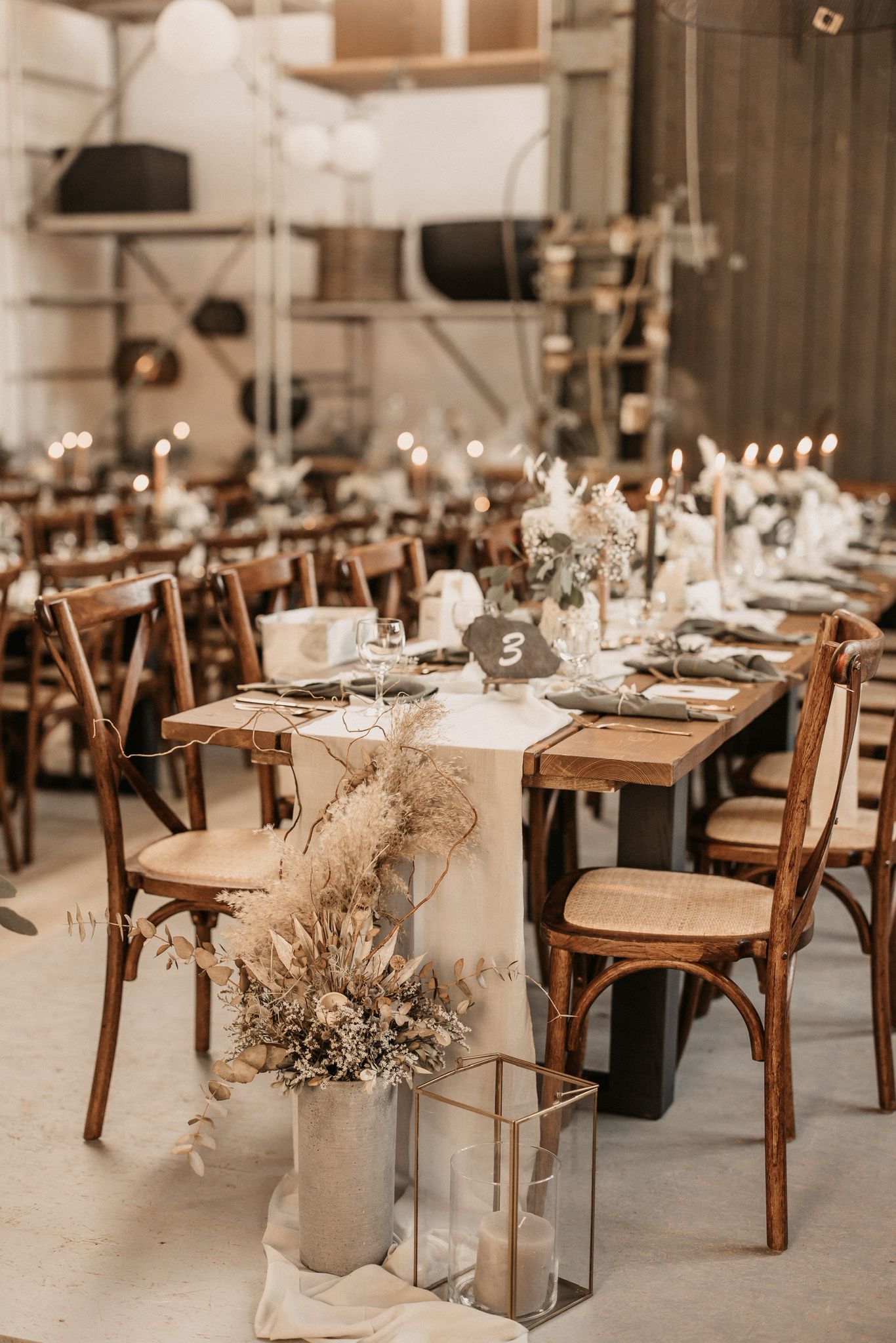 Detailansicht der Tischgestaltung